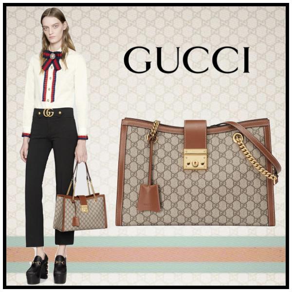 大人気 GUCCI グッチスーパーコピー GGショルダーバック 南京錠 ブラウン 9071804